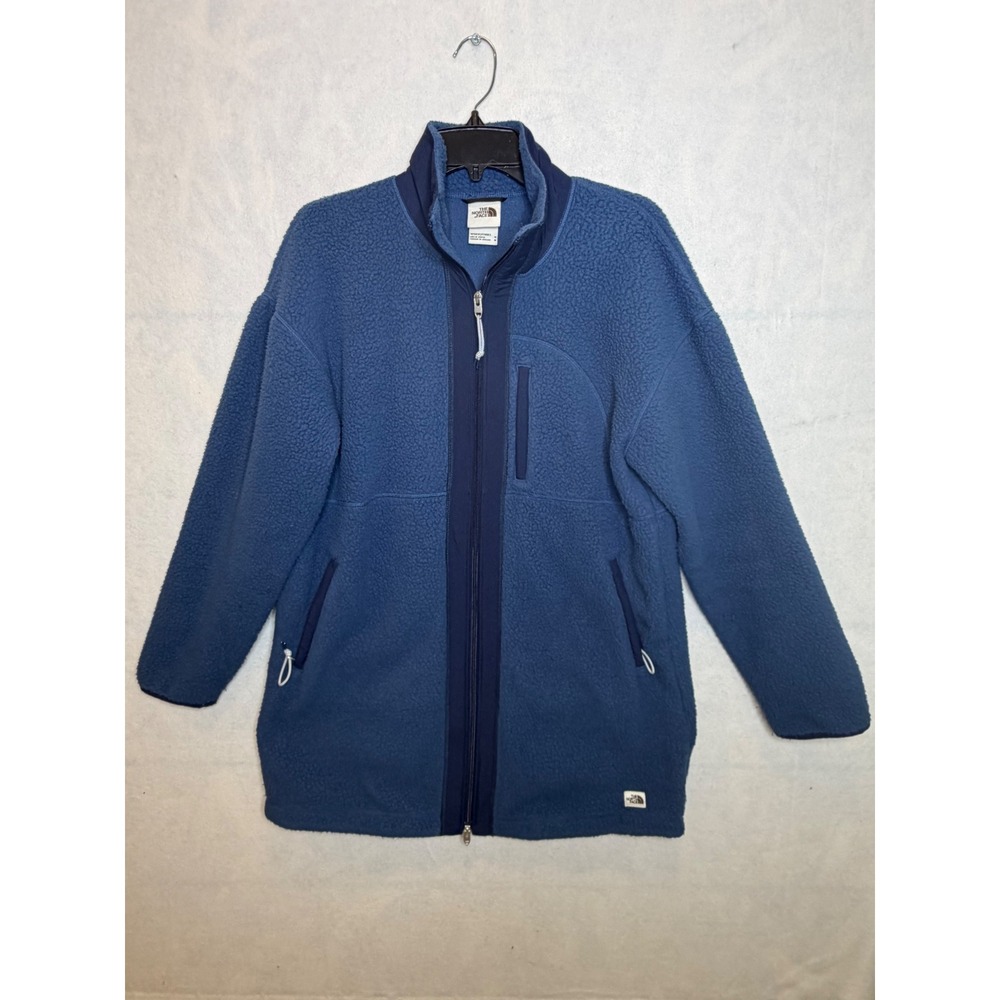 The North Face Cragmont Fleece Coat Blue Long Full Zip